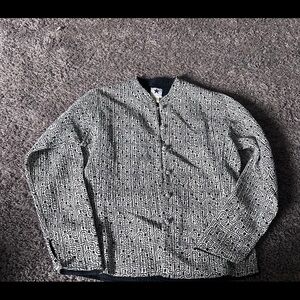 Black and White Patterned Women's Blazer